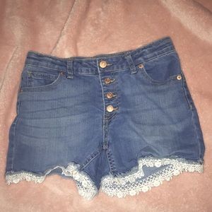 Denim shorts
